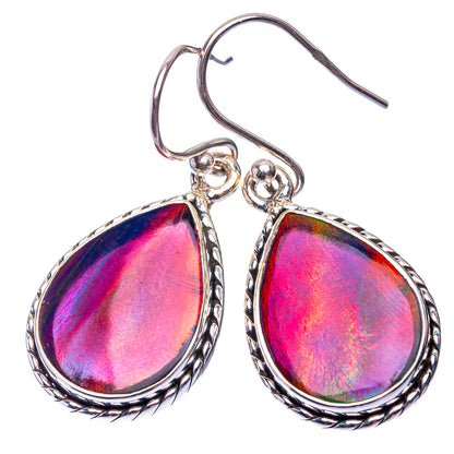 Aura Opal Earrings 1 3/8" (925 Sterling Silver) E432272