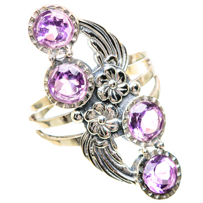 Large Faceted Amethyst 925 Sterling Silver Ring Size 9.75 (925 Sterling Silver) RING139693