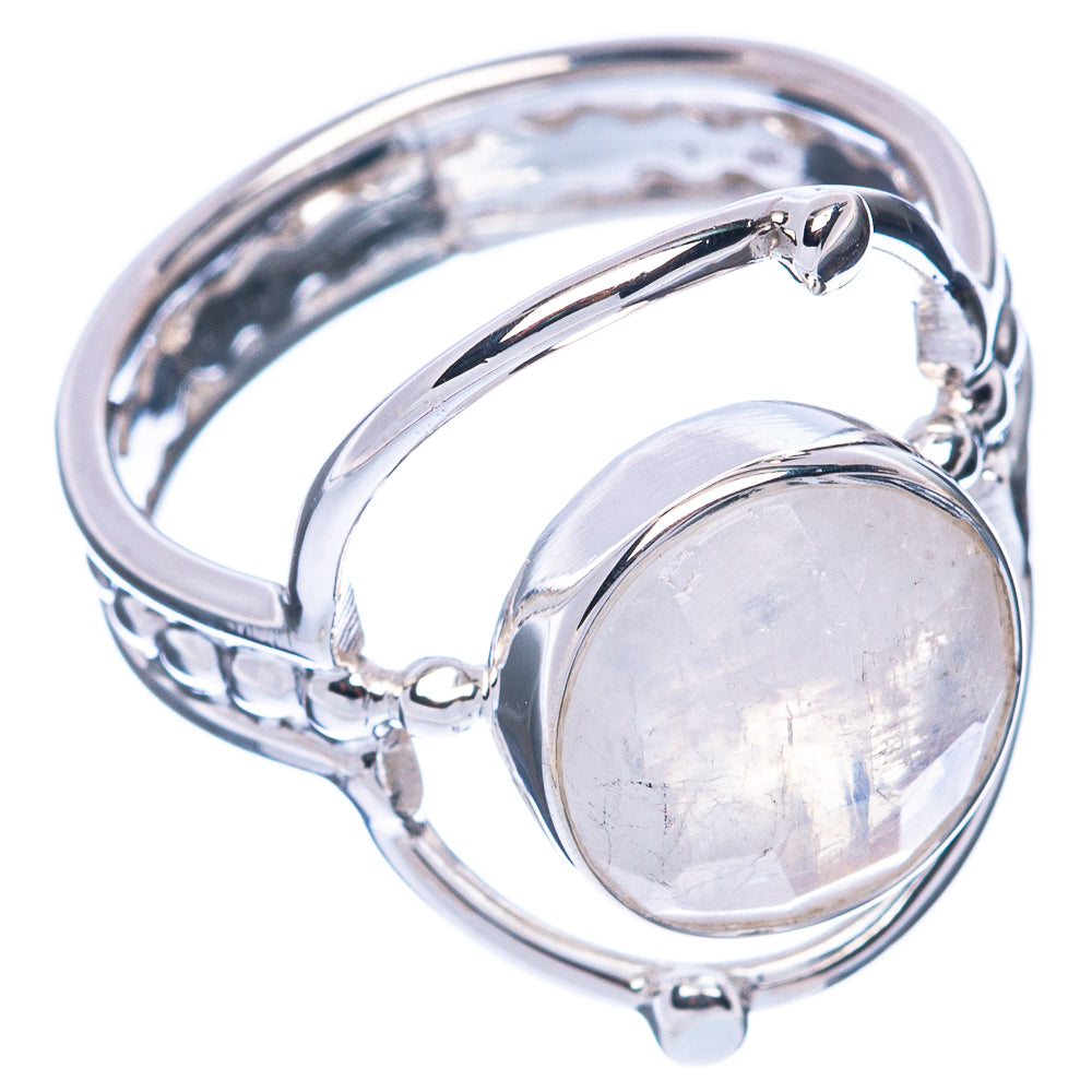 Premium Rainbow Moonstone 925 Sterling Silver Ring Size 7 (925 Sterling Silver) R2702