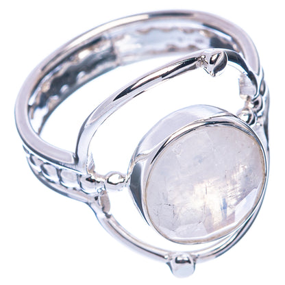 Premium Rainbow Moonstone 925 Sterling Silver Ring Size 7 (925 Sterling Silver) R2702