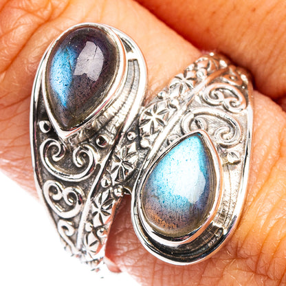 Labradorite Ring Size 9.75 (.925 Sterling Silver)