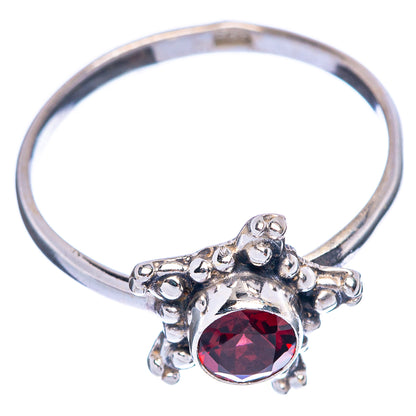 Garnet Dainty Ring Size 8 (925 Sterling Silver) R145727