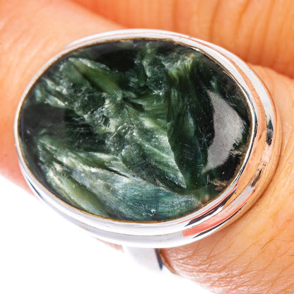 Seraphinite Ring Size 7.25 (925 Sterling Silver) R1450