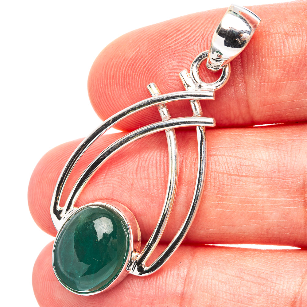 Premium Zambian Emerald Pendant 1 3/4" (.925 Sterling Silver)