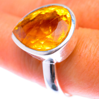 Faceted Citrine Ring Size 9 (925 Sterling Silver) RING139945