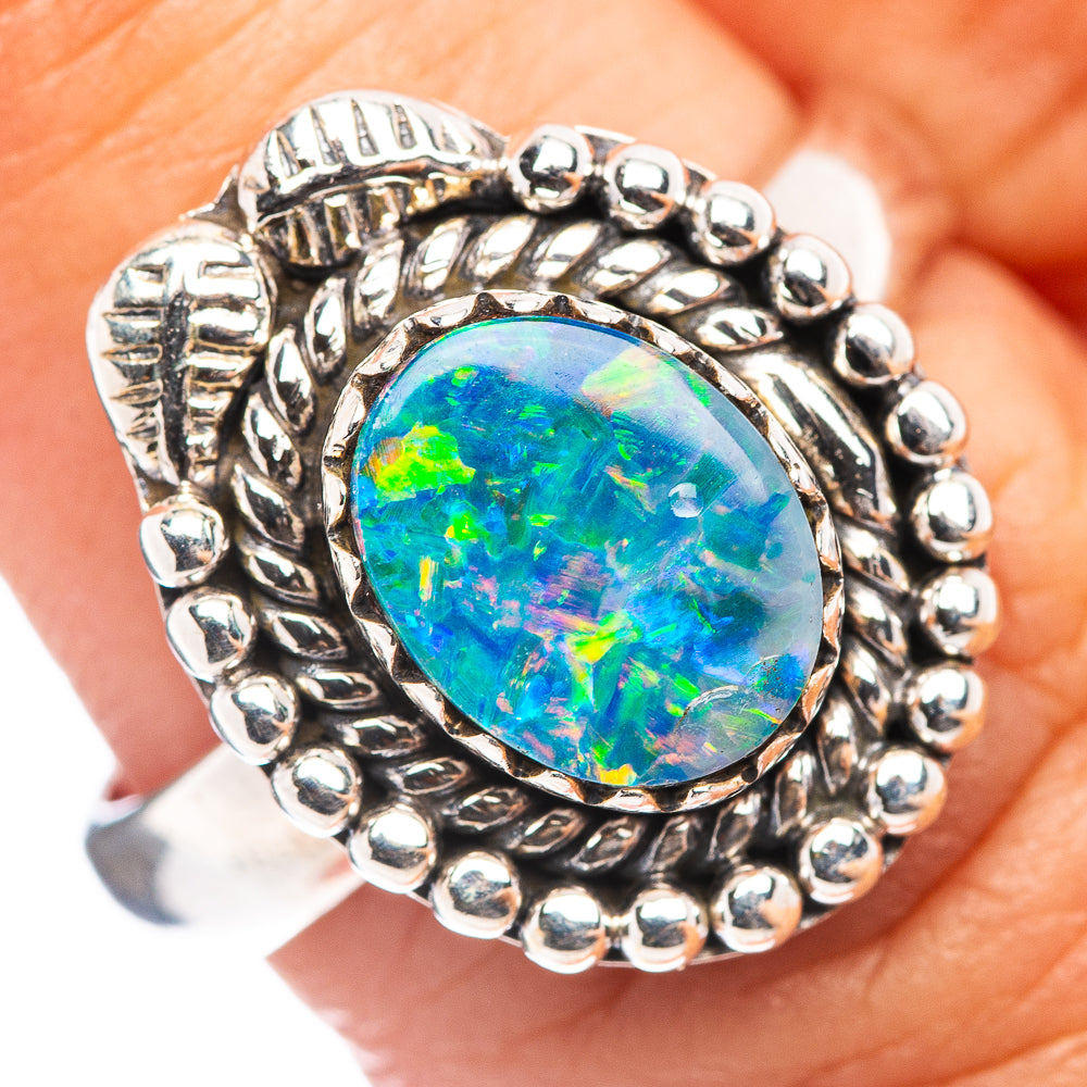 Doublet Opal Ring Size 7 (.925 Sterling Silver)