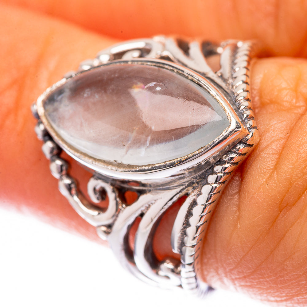 Rainbow Moonstone Ring Size 6.5 (925 Sterling Silver) R140495