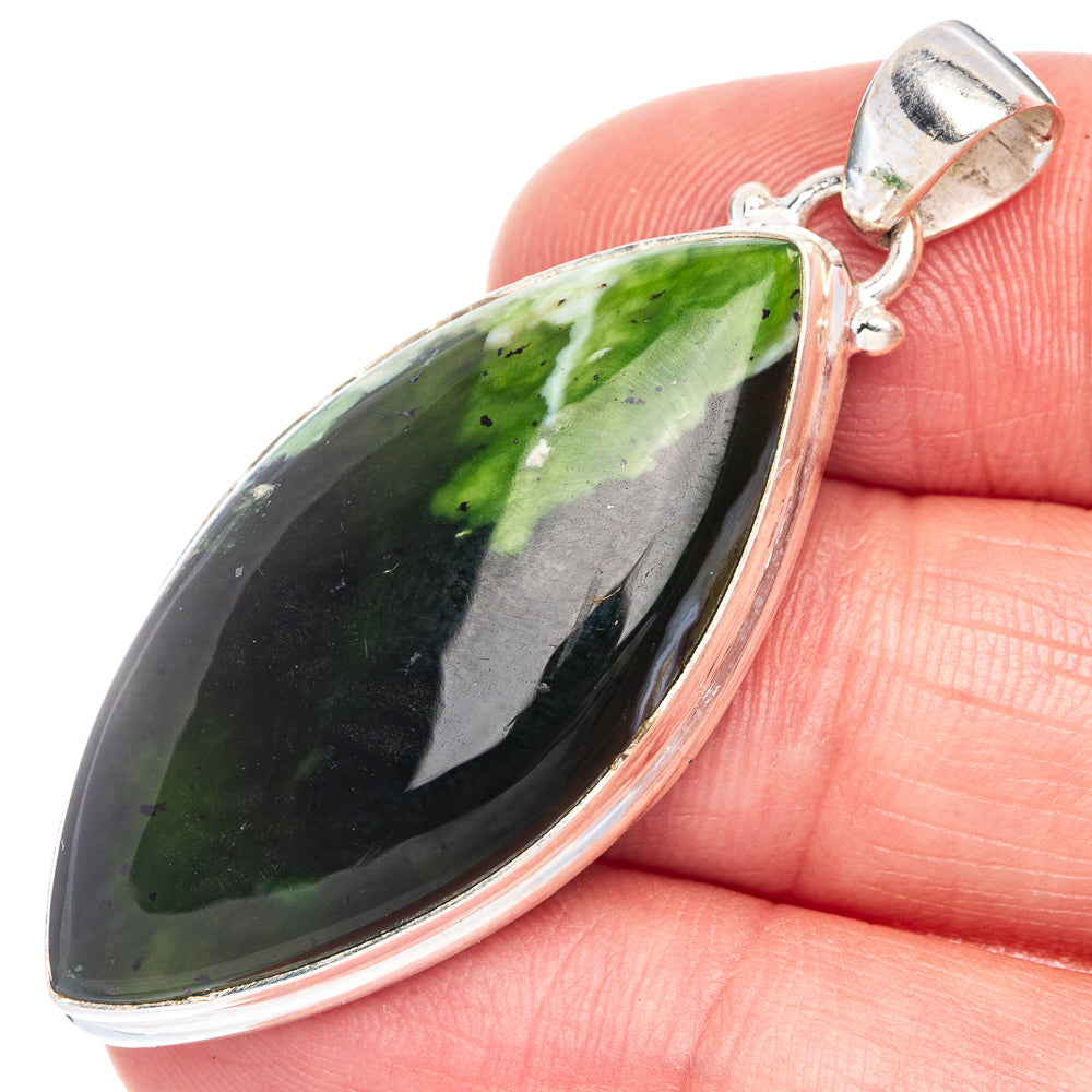Rainforest Opal Pendant 1 7/8" (925 Sterling Silver) P40613