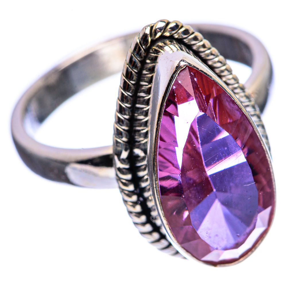 Faceted Color Change Alexandrite (Lab.) Ring Size 7 (925 Sterling Silver) R142964