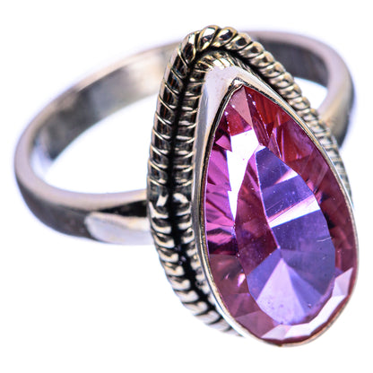 Faceted Color Change Alexandrite (Lab.) Ring Size 7 (925 Sterling Silver) R142964