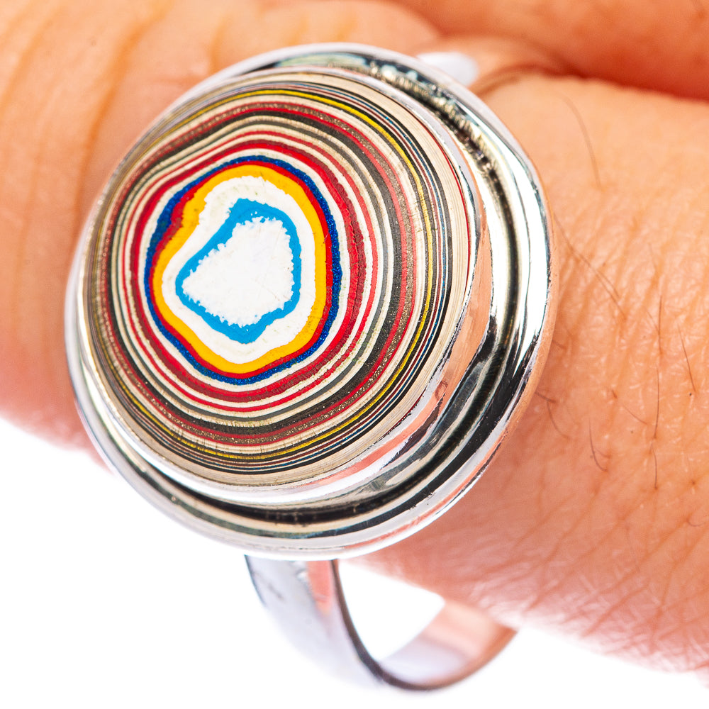 Fordite Ring Size 11.75 (925 Sterling Silver) R144741