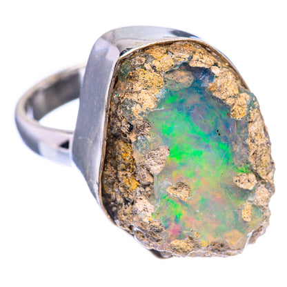 Rough Ethiopian Opal Ring Size 6 (925 Sterling Silver) R140500