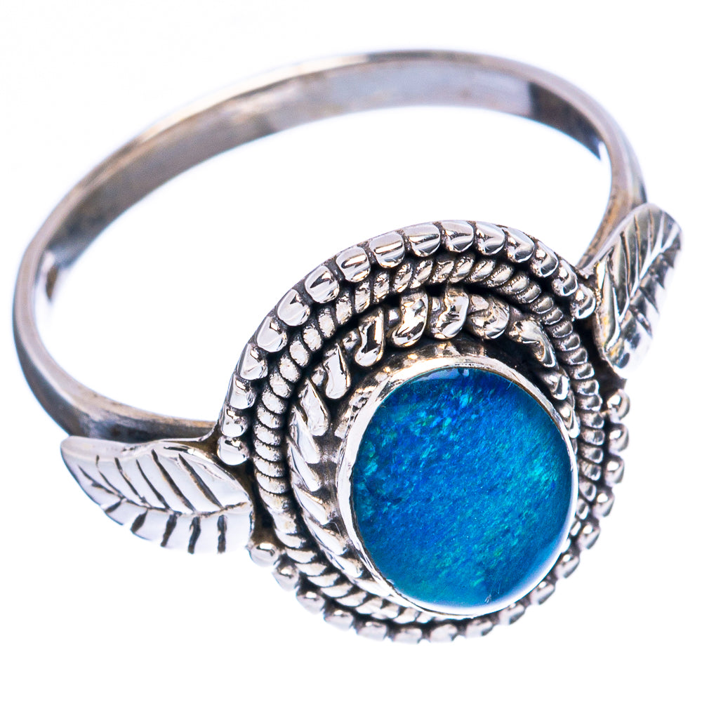 Rare Triple Opal Ring Size 8.25 (925 Sterling Silver) R3387