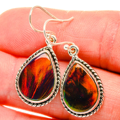 Aura Opal Earrings 1 1/2" (925 Sterling Silver) EARR432091