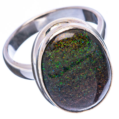 Rare Matrix Opal Ring Size 5.75 (925 Sterling Silver) R4172