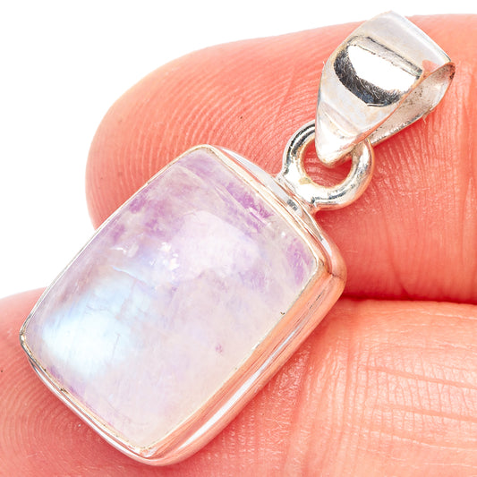 Rainbow Moonstone Pendant 1 1/8" (925 Sterling Silver) P44289