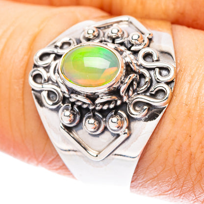 Rare Ethiopian Opal Ring Size 9.5 (925 Sterling Silver) R4336