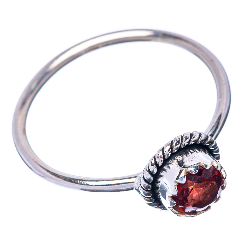 Garnet Dainty Ring Size 6.25 (925 Sterling Silver) R145184