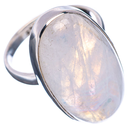 Premium Rainbow Moonstone Ring Size 7.25 (.925 Sterling Silver)