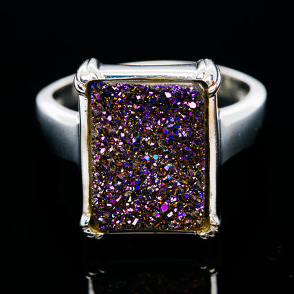 Premium Titanium Druzy Ring (.925 Sterling Silver)
