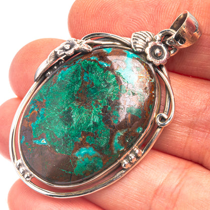Shattuckite Pendant 1 7/8" (925 Sterling Silver) P38837