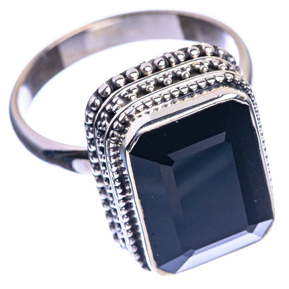 Black Onyx Ring Size 10.75 (925 Sterling Silver) R144128
