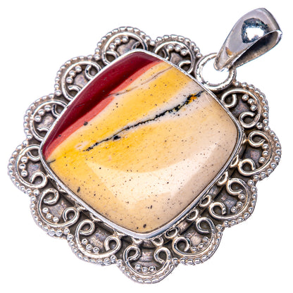 Mookaite Pendant 1 3/8" (925 Sterling Silver) P40863
