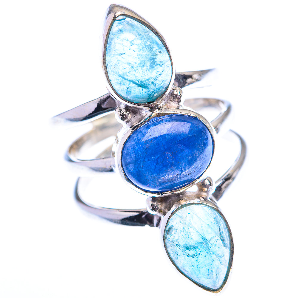 Kyanite, Blue Fluorite 925 Sterling Silver Ring Size 7 (925 Sterling Silver) RING140338