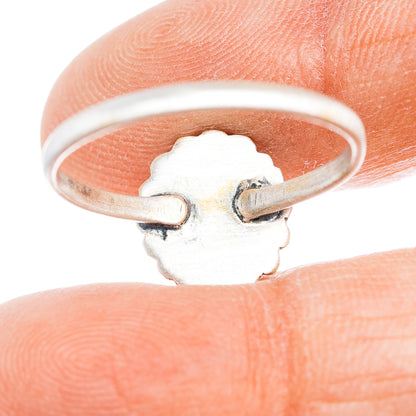Sterling silver ring back with oval shield and rope detailing