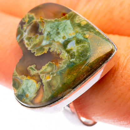 Large Rainforest Opal Ring Size 10 (925 Sterling Silver) R141385