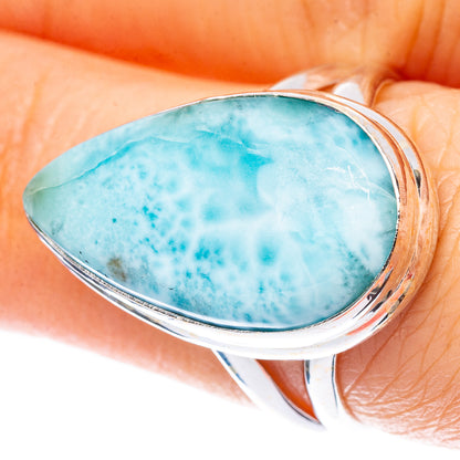 Larimar Ring Size 7.25 (925 Sterling Silver) R2284