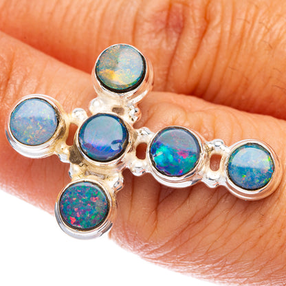Doublet Opal Cross Ring Size 5.75 (925 Sterling Silver) R146579