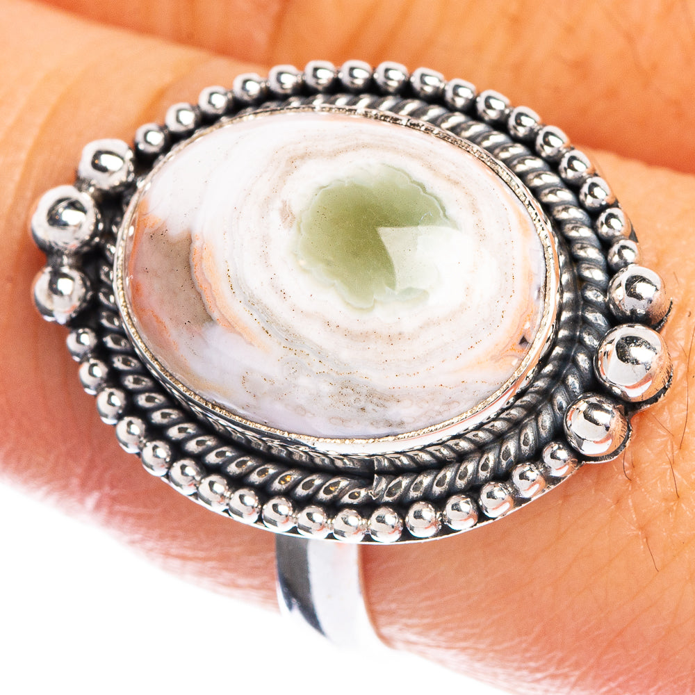 Ocean Jasper Ring Size 8.75 (925 Sterling Silver) R144301
