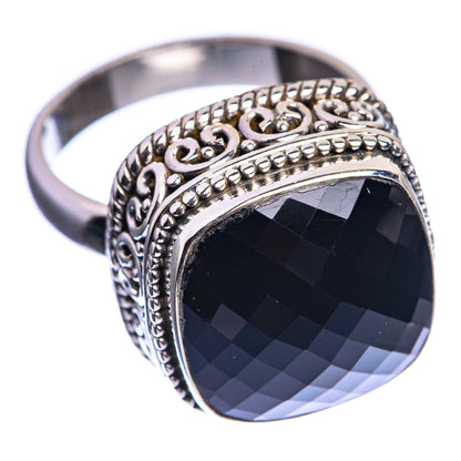 Black Onyx 925 Sterling Silver Ring Size 7.5