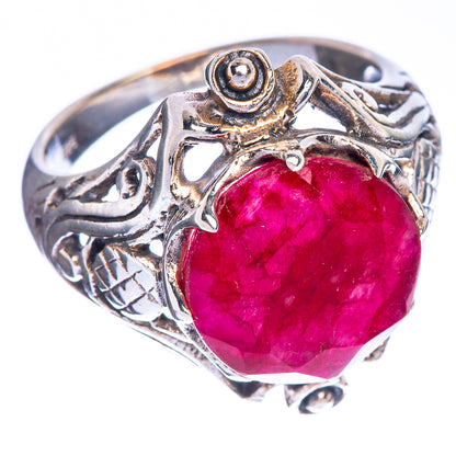 Glass Filled Ruby Ring Size 6.75 (925 Sterling Silver) R147226