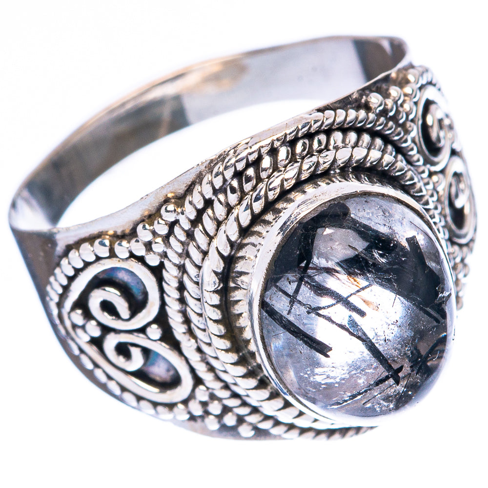 Tourmalinated Quartz Ring Size 7 (925 Sterling Silver) R4059
