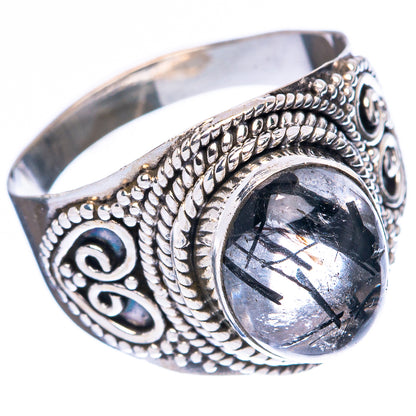 Tourmalinated Quartz Ring Size 7 (925 Sterling Silver) R4059