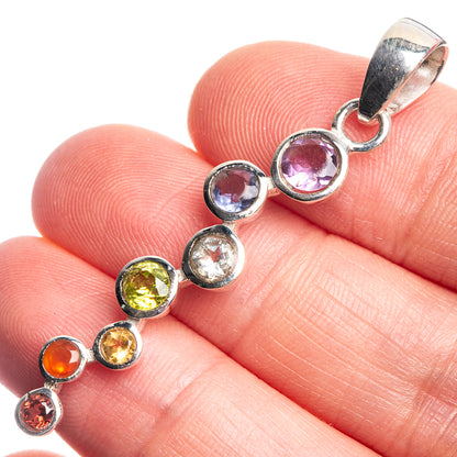 Chakra Dainty Pendant 1 7/8" (925 Sterling Silver) P39131