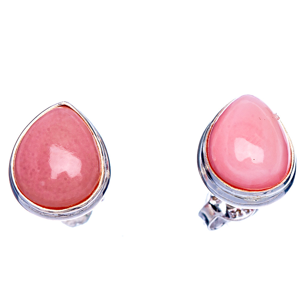 Pink Opal Earrings 1/2" (925 Sterling Silver) E433458