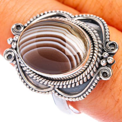 Botswana Agate Ring Size 10.75 (925 Sterling Silver) R144452