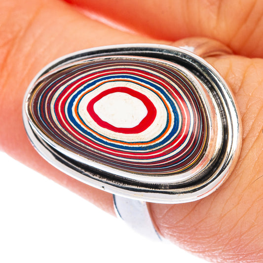 Fordite Ring Size 7 (925 Sterling Silver) R144409
