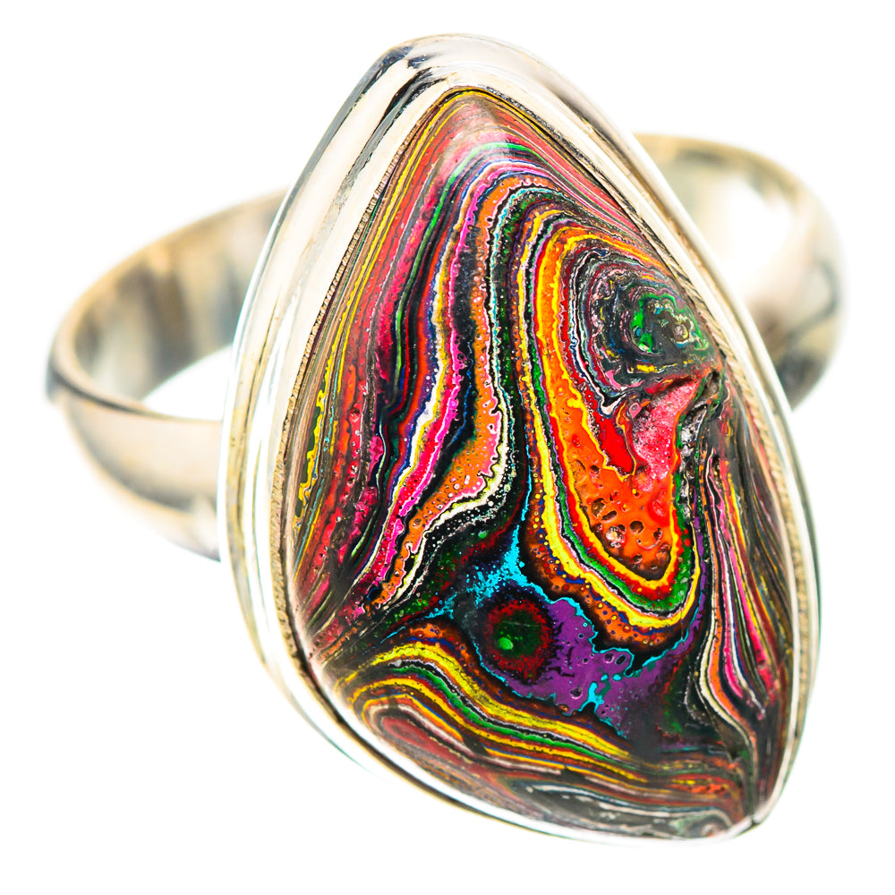 Fordite Ring Size 7.25 (925 Sterling Silver) RING138553