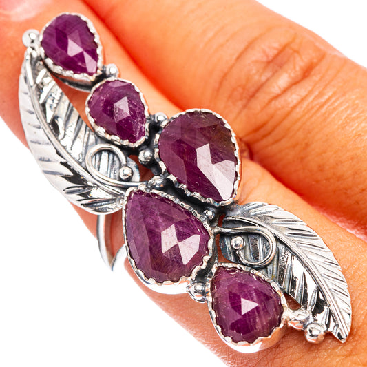 Signature Ruby Ring Size 7.75 (.925 Sterling Silver)