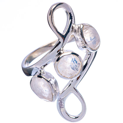 Rainbow Moonstone Ring Size 7.5 (925 Sterling Silver) R146462