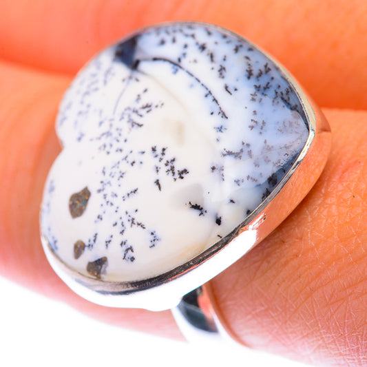Large Dendritic Opal Ring Size 8.5 (925 Sterling Silver) RING140034