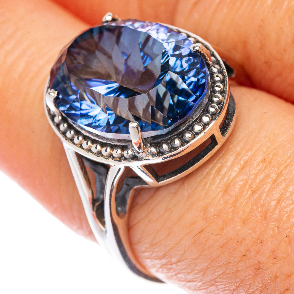 Blue Mystic Topaz Ring Size 8 (925 Sterling Silver) R1485