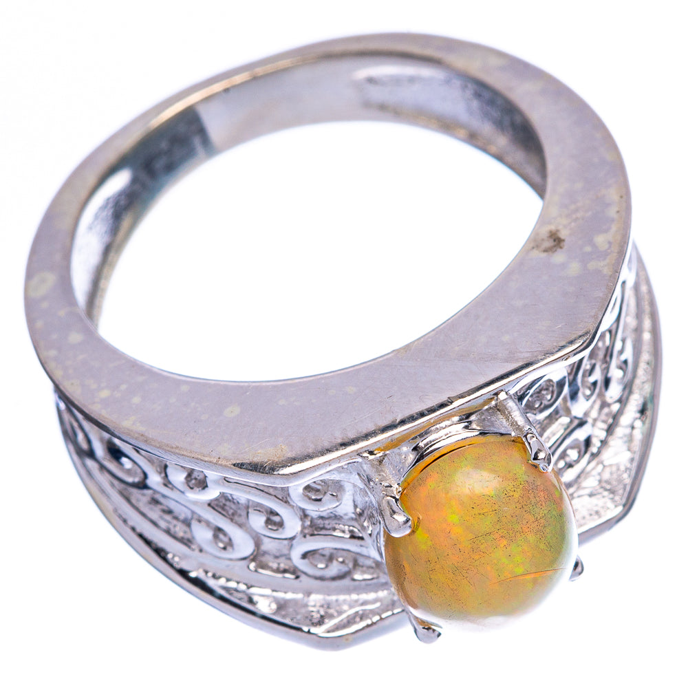 Rare Ethiopian Opal Ring Size 7.75 (925 Sterling Silver) R145966