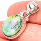 Rare Sterling Opal Pendant 1 1/8" (925 Sterling Silver) P42938