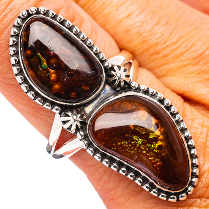 Premium Mexican Fire Agate Ring Size 9.5 (.925 Sterling Silver)