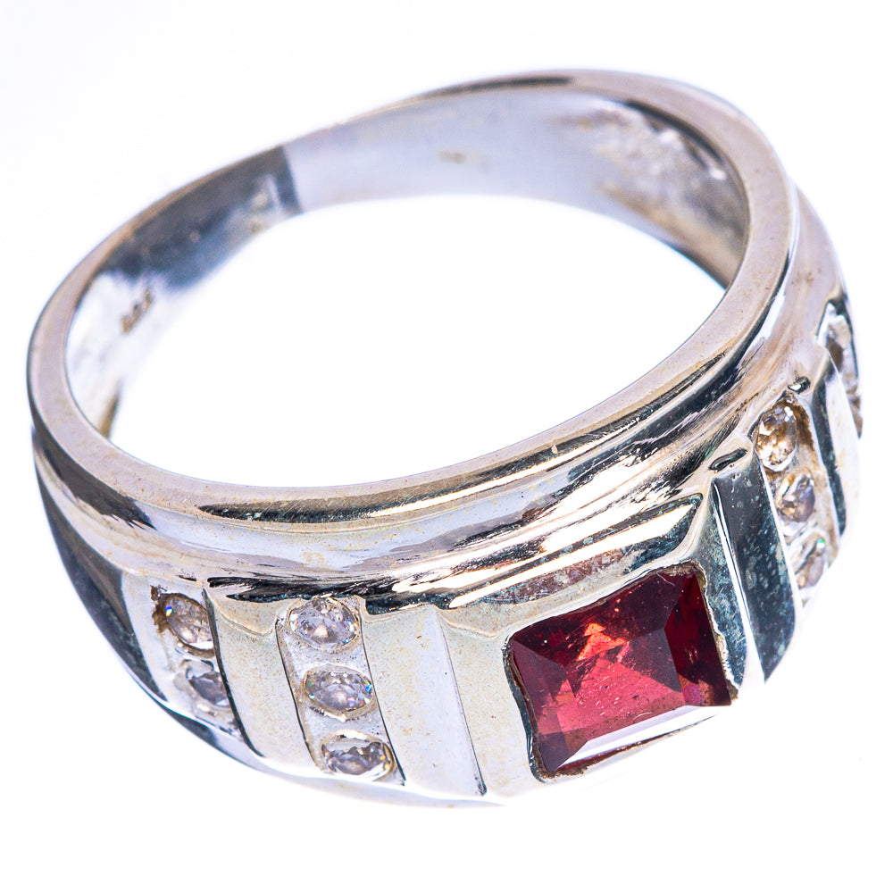 Garnet Ring Size 6.75 (925 Sterling Silver) R1430